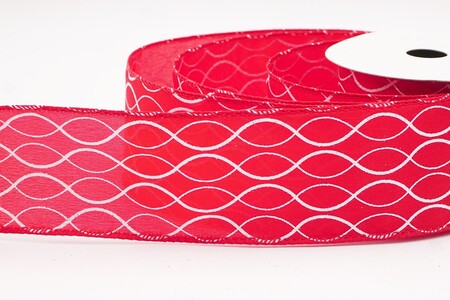 Rood glitterend ogee-rasterdraadlint_KW0471GC-7-7